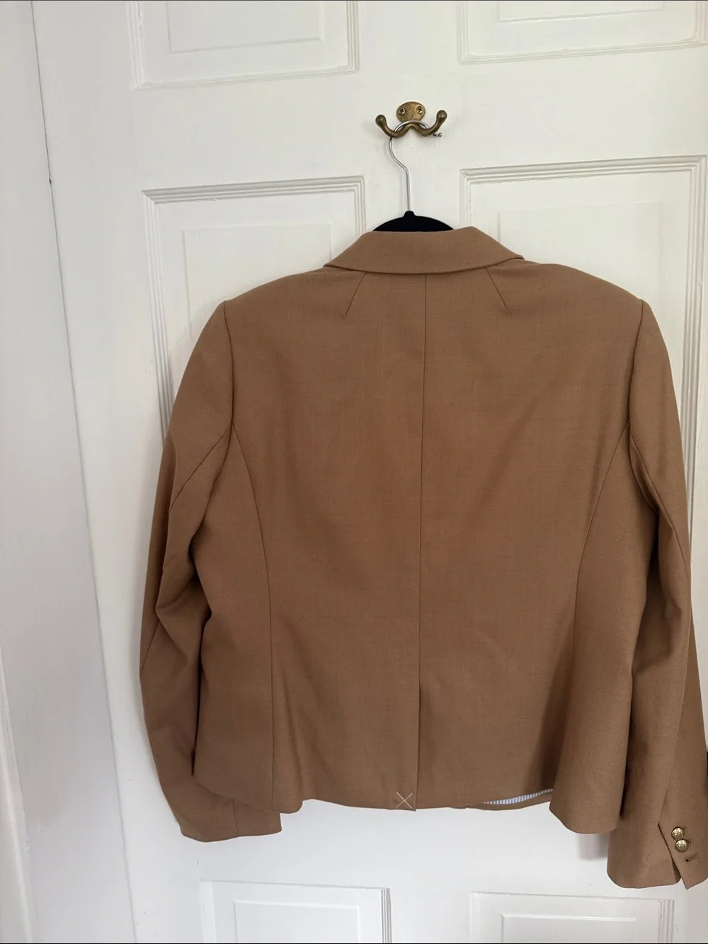 J. Crew Camel Tan Tailored Blazer size 16. Classic. Elegant. - Picture 3 of 5